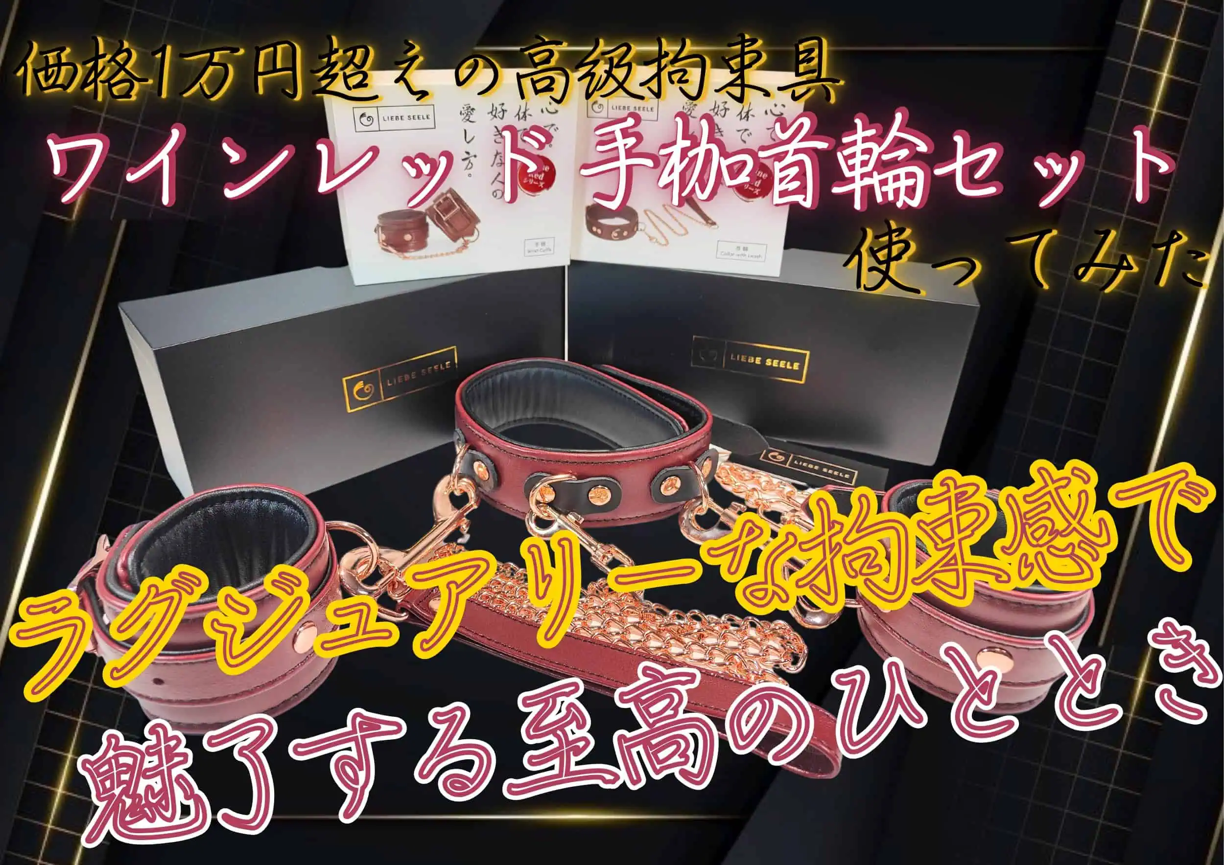 拘束SMグッズの高級品がブラックスワンだった】LIEBE SEELE