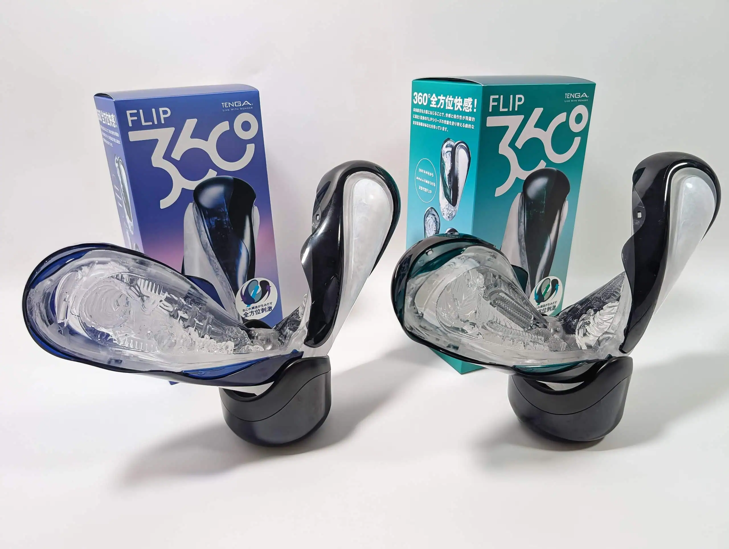 TENGA FLIP 360 (サンロクマル) MIDNIGHT PURPLE vs AURORA GREEN